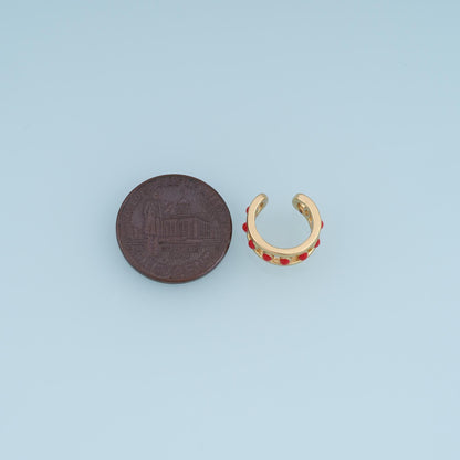 Gold Open Round Connector,18K Gold Filled Exquisite Connector Charm Bracelet Necklace for DIY Jewelry Making Supply