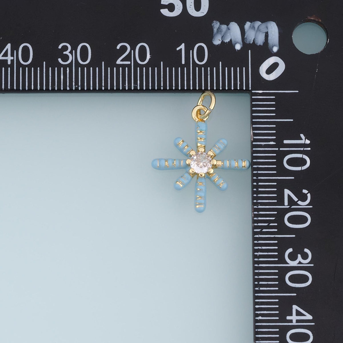 18K Gold Filled Enamel Charm Pendant for Jewelry Making