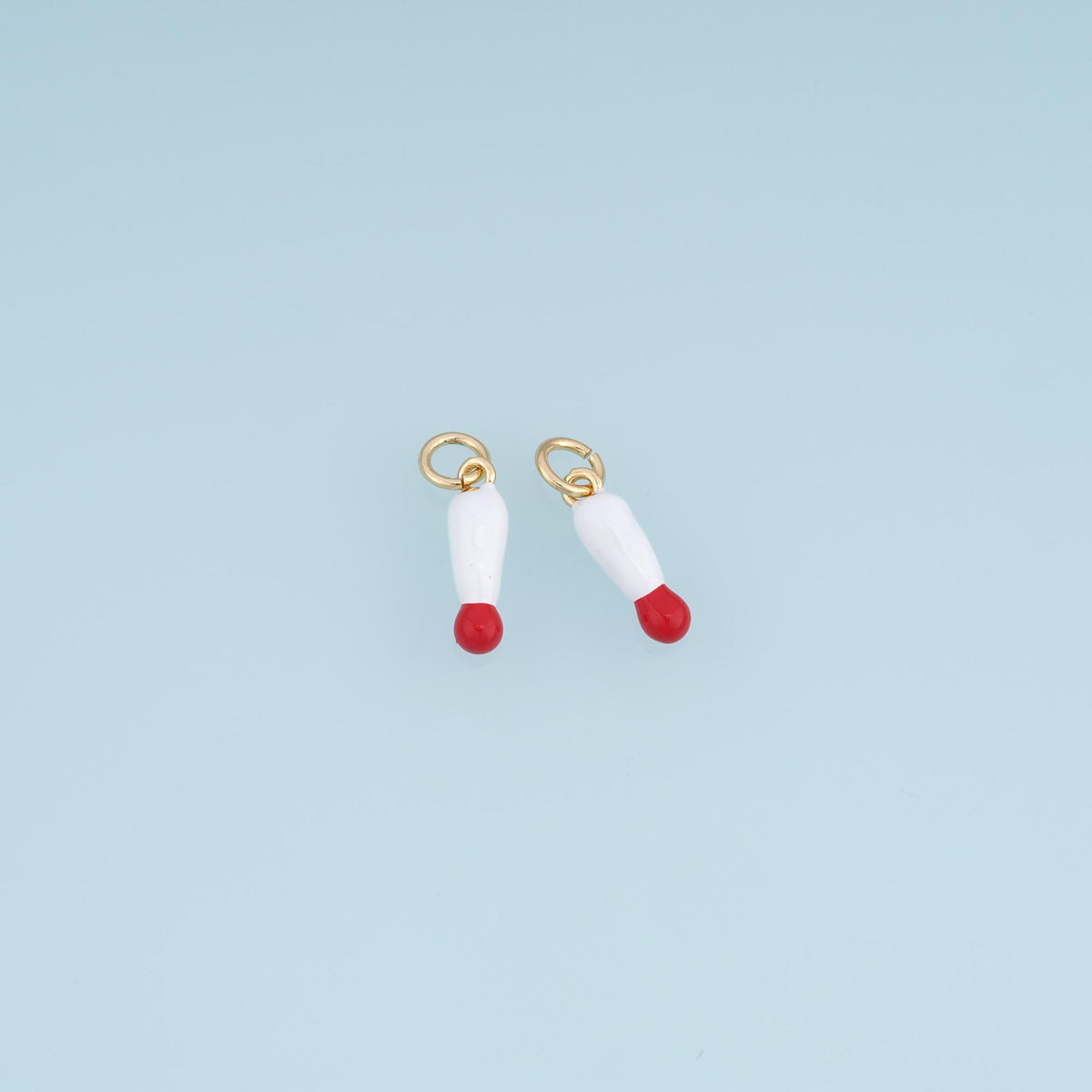 18K Gold Filled Enamel Charm Pendant for Jewelry Making