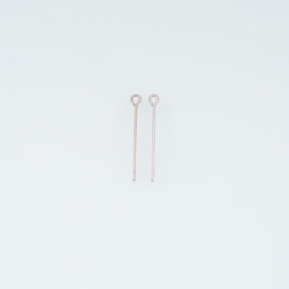 A Pair Stainless Steel Beading Eye Stud, 14K Gold Filled Waterproof Never Fade Earrings Stud,Everyday DIY Jewelry Ear Stack J