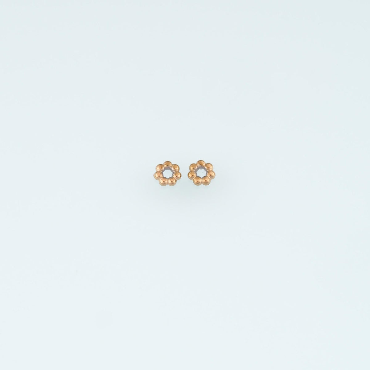 14K Gold Flower Spacer Beads 5 mm, 4.5 mm for Jewelry Making