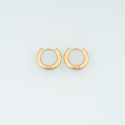 A Pair Stainless Steel Hoop Earrings, 14K Gold Filled Waterproof Never Fade Huggie Hoops,Everyday DIY Jewelry Ear Stack Jewel