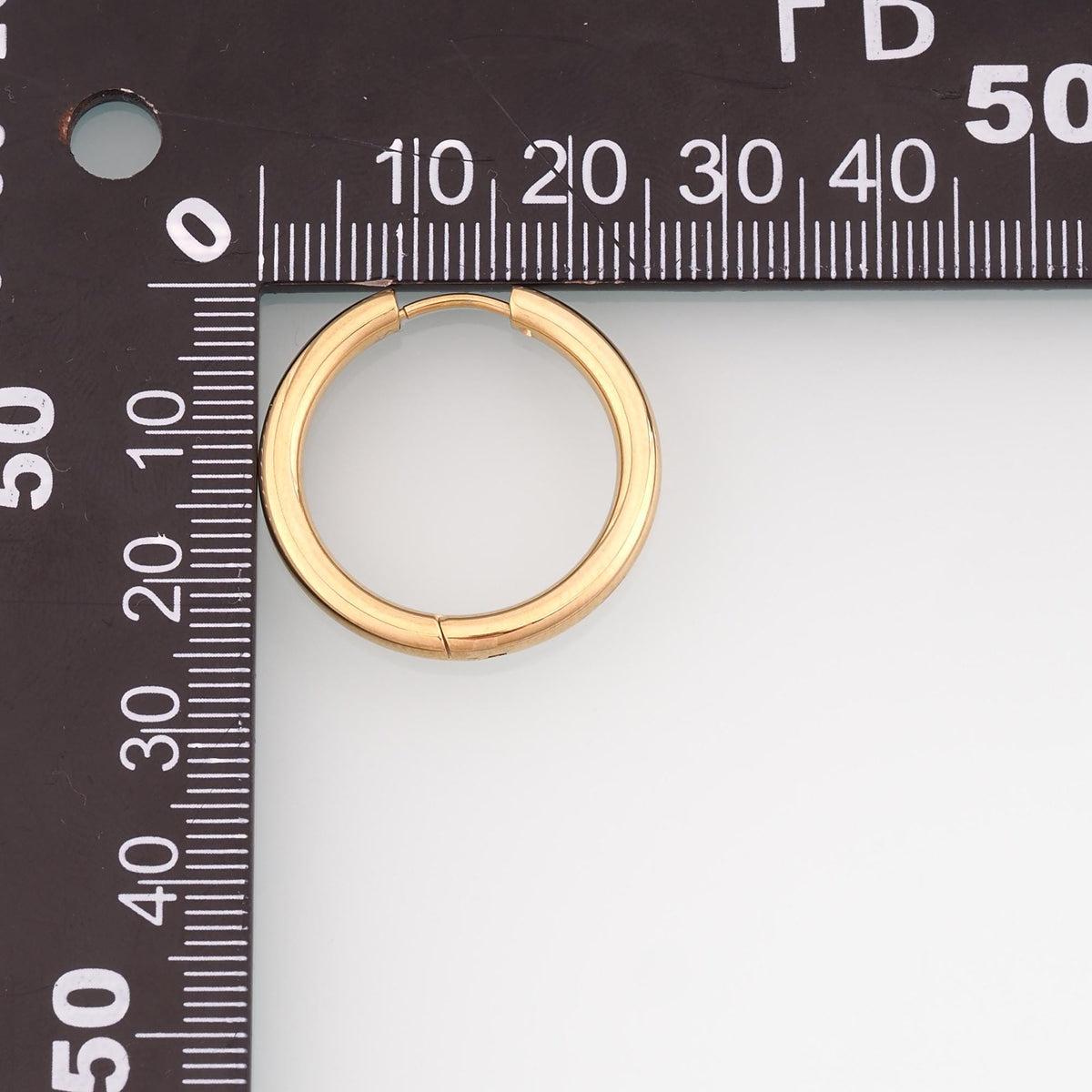 A Pair Stainless Steel Hoop Earrings, 14K Gold Filled Waterproof Never Fade Huggie Hoops,Everyday DIY Jewelry Ear Stack Jewel