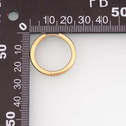 A Pair Stainless Steel Hoop Earrings, 14K Gold Filled Waterproof Never Fade Huggie Hoops,Everyday DIY Jewelry Ear Stack Jewel
