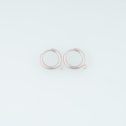 A Pair Stainless Steel Hoop Earrings, 14K Gold Filled Waterproof Never Fade Huggie Hoops,Everyday DIY Jewelry Ear Stack Jewel