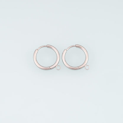 A Pair Stainless Steel Hoop Earrings, 14K Gold Filled Waterproof Never Fade Huggie Hoops,Everyday DIY Jewelry Ear Stack Jewel