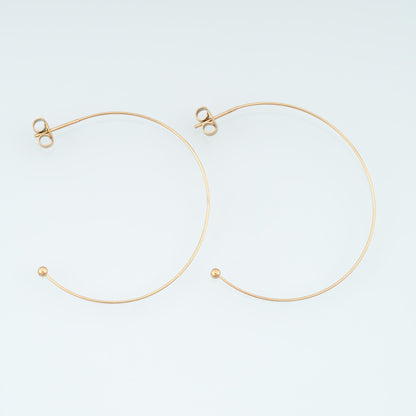 14K Gold Hoop Earrings for Jewelry Making