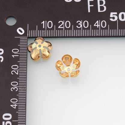 14K Gold Flower Jewelry Beads for Jewelry Making