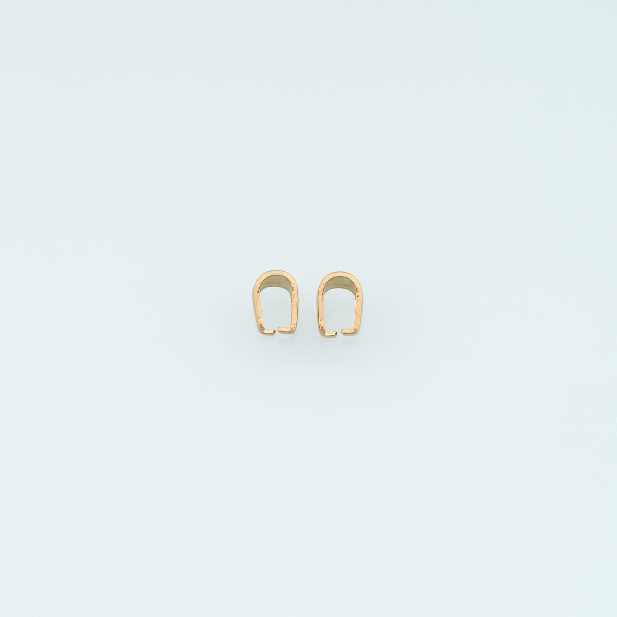 50 PCS Stainless Steel Pendant Bails, 14K Gold Filled Waterproof Tarnish Resistant Jewelry Findings,DIY Necklace Bracelet Fin