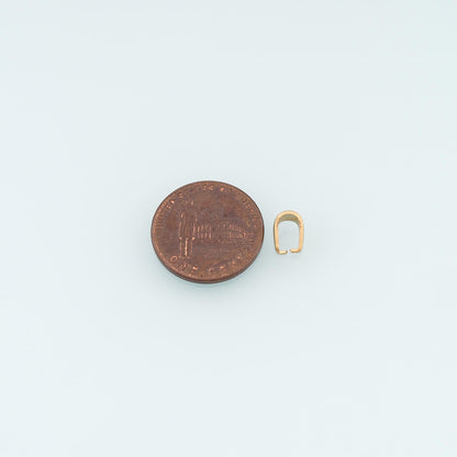 14K Gold Bail for Jewelry Making