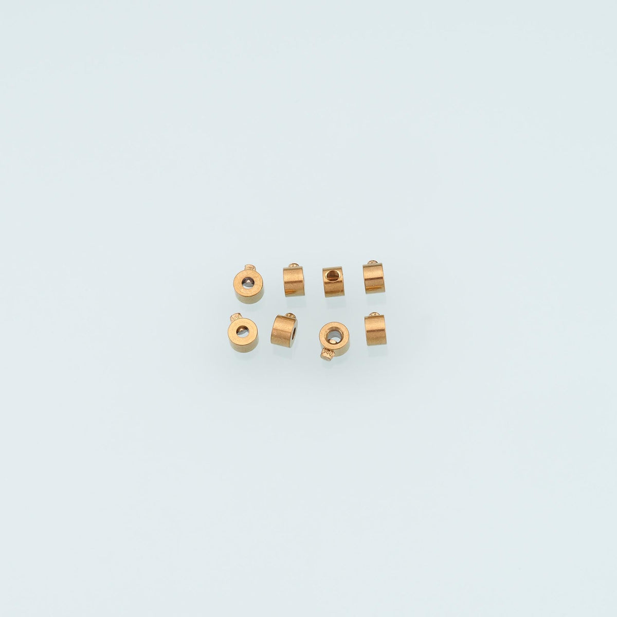 20 PCS Stainless Steel Screw Lock Bails, 14K Gold Filled Waterproof Spacer Beads,DIY Necklace Bracelet Findings Supplies