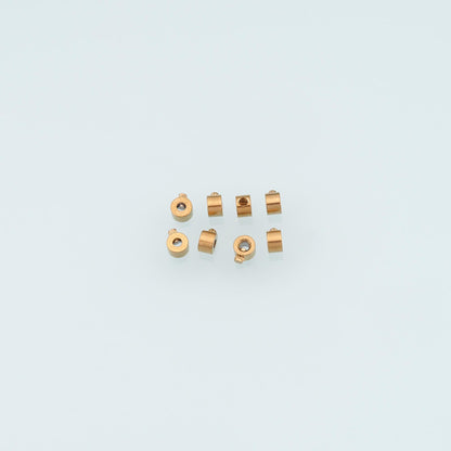 20 PCS Stainless Steel Screw Lock Bails, 14K Gold Filled Waterproof Spacer Beads,DIY Necklace Bracelet Findings Supplies