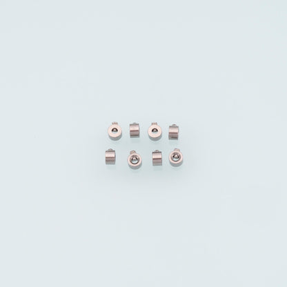 20 PCS Stainless Steel Screw Lock Bails, 14K Gold Filled Waterproof Spacer Beads,DIY Necklace Bracelet Findings Supplies