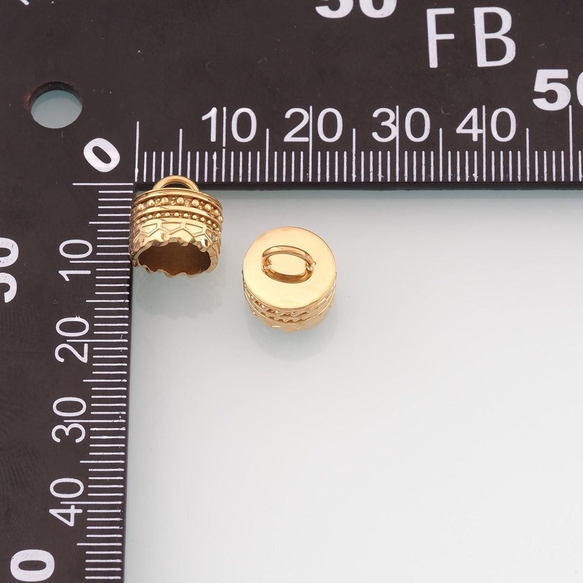 Stainless Steel Bead Caps, 14K Gold Filled Waterproof Spacer Beads,DIY Necklace Bracelet Findings Supplies