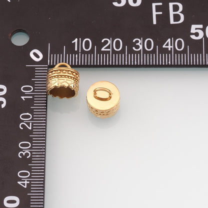 Stainless Steel Bead Caps, 14K Gold Filled Waterproof Spacer Beads,DIY Necklace Bracelet Findings Supplies