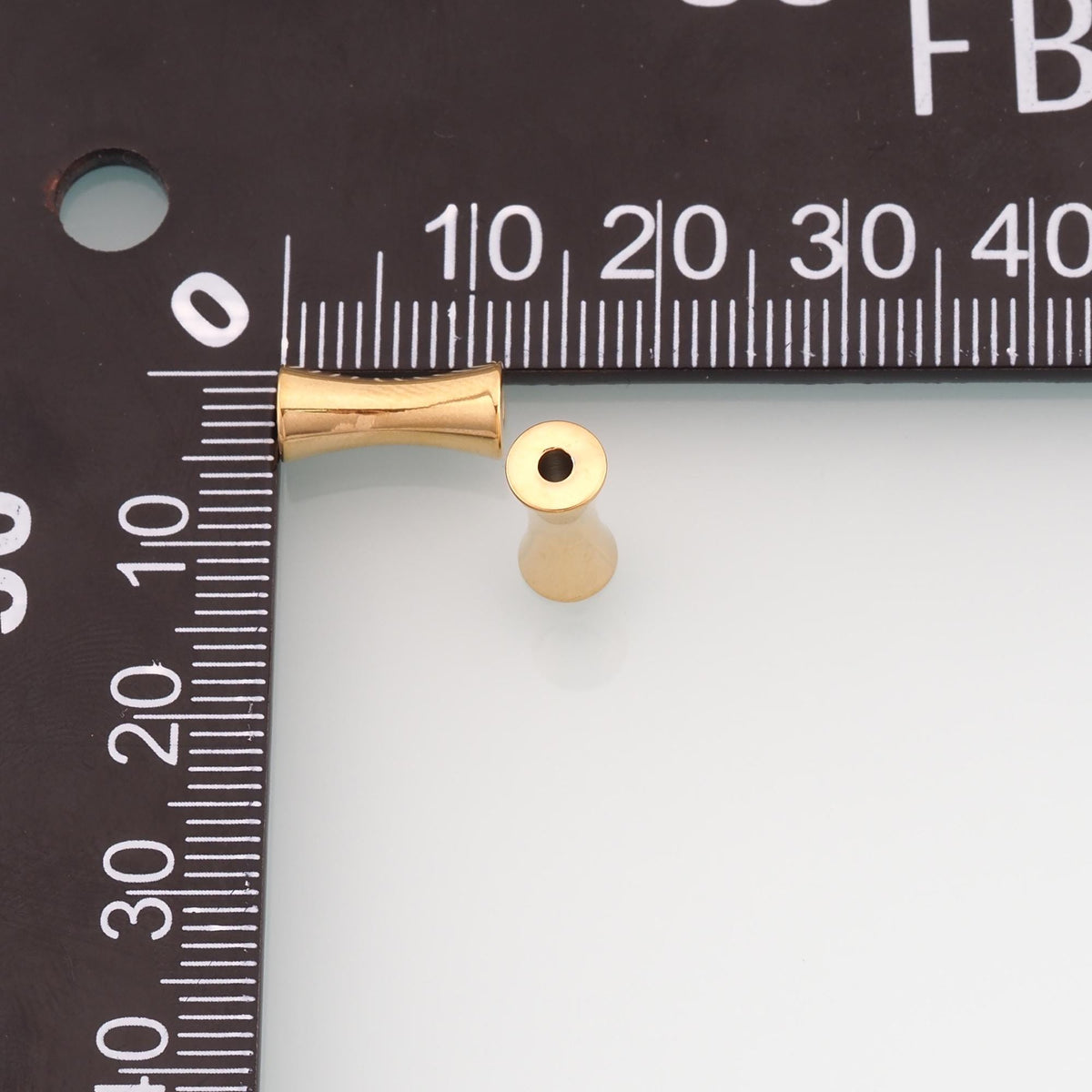 Stainless Steel Hourglass Beads, 14K Gold Filled Waterproof Spacer Beads,DIY Necklace Bracelet Findings Supplies