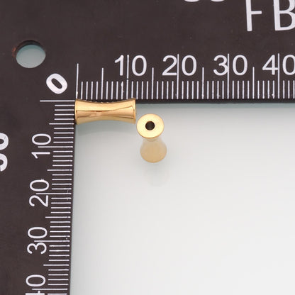 Stainless Steel Hourglass Beads, 14K Gold Filled Waterproof Spacer Beads,DIY Necklace Bracelet Findings Supplies