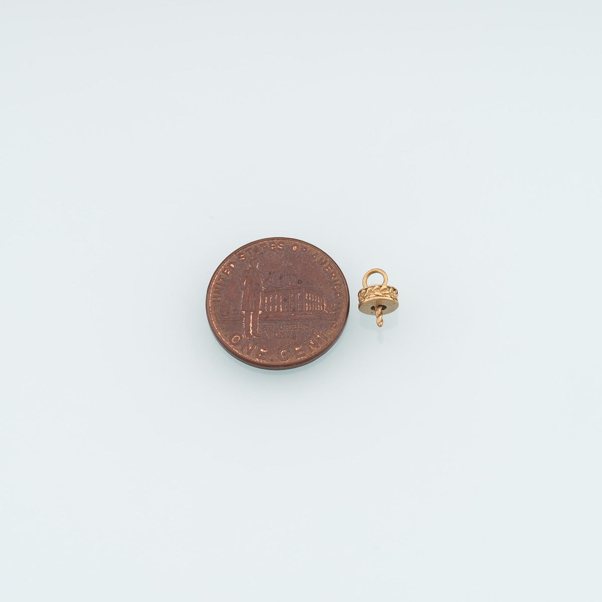Stainless Steel Screw Eye Bails, 14K Gold Filled Waterproof Charm,DIY Necklace Bracelet Findings Supplies