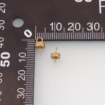 Stainless Steel Screw Eye Bails, 14K Gold Filled Waterproof Charm,DIY Necklace Bracelet Findings Supplies