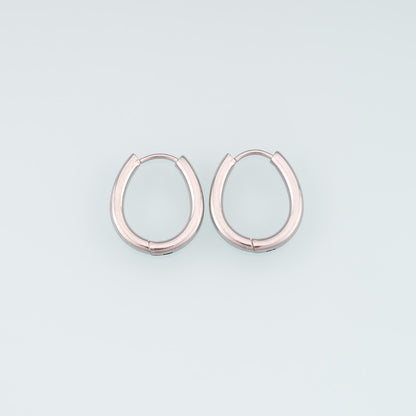 14K Gold Teardrop Huggie Hoop Earrings for Jewelry Making