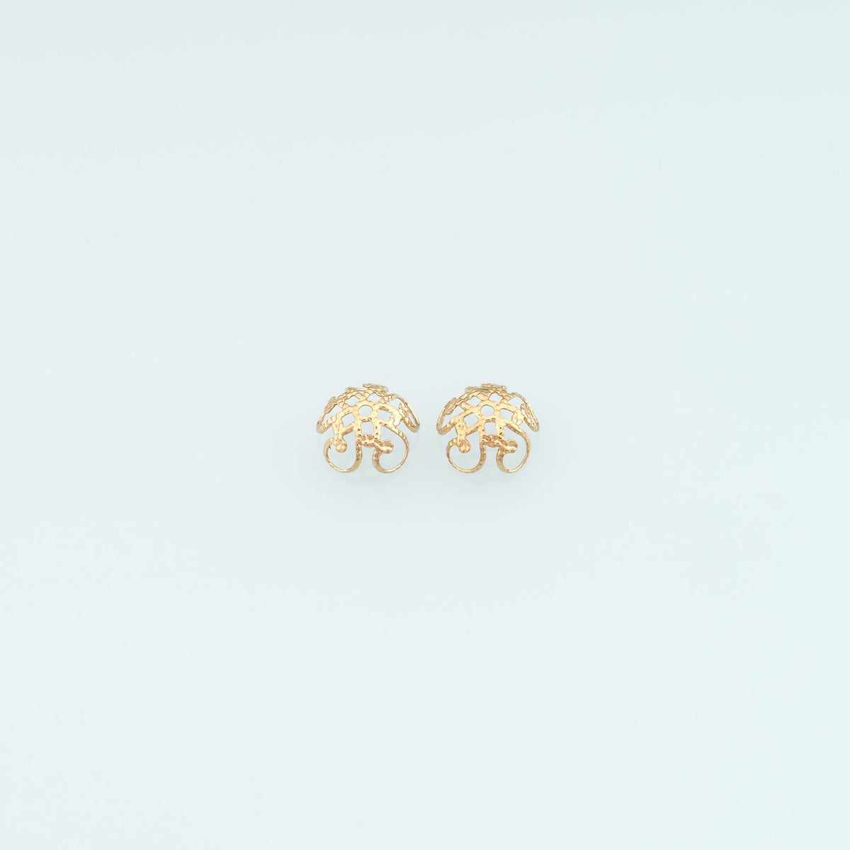Stainless Steel Flower Bead Cap, 14K Gold Filled Waterproof Never Fade Beads,DIY Necklace Bracelet Findings Supplies