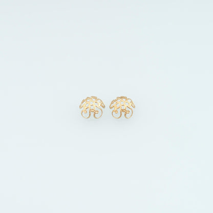 Stainless Steel Flower Bead Cap, 14K Gold Filled Waterproof Never Fade Beads,DIY Necklace Bracelet Findings Supplies