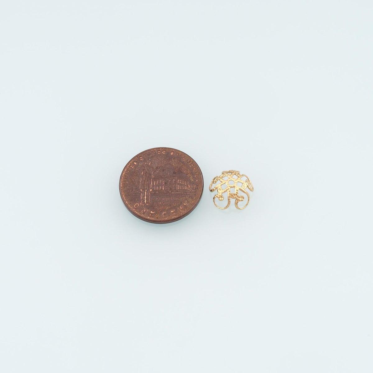 Stainless Steel Flower Bead Cap, 14K Gold Filled Waterproof Never Fade Beads,DIY Necklace Bracelet Findings Supplies