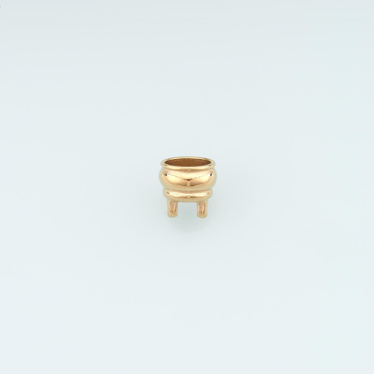 14K Gold End Component for Jewelry Making