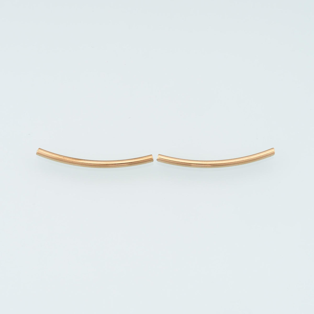 Stainless Steel Curved Bar Spacer Beads, 14K Gold Filled Waterproof Spacer Beads,DIY Necklace Bracelet Findings Supplies