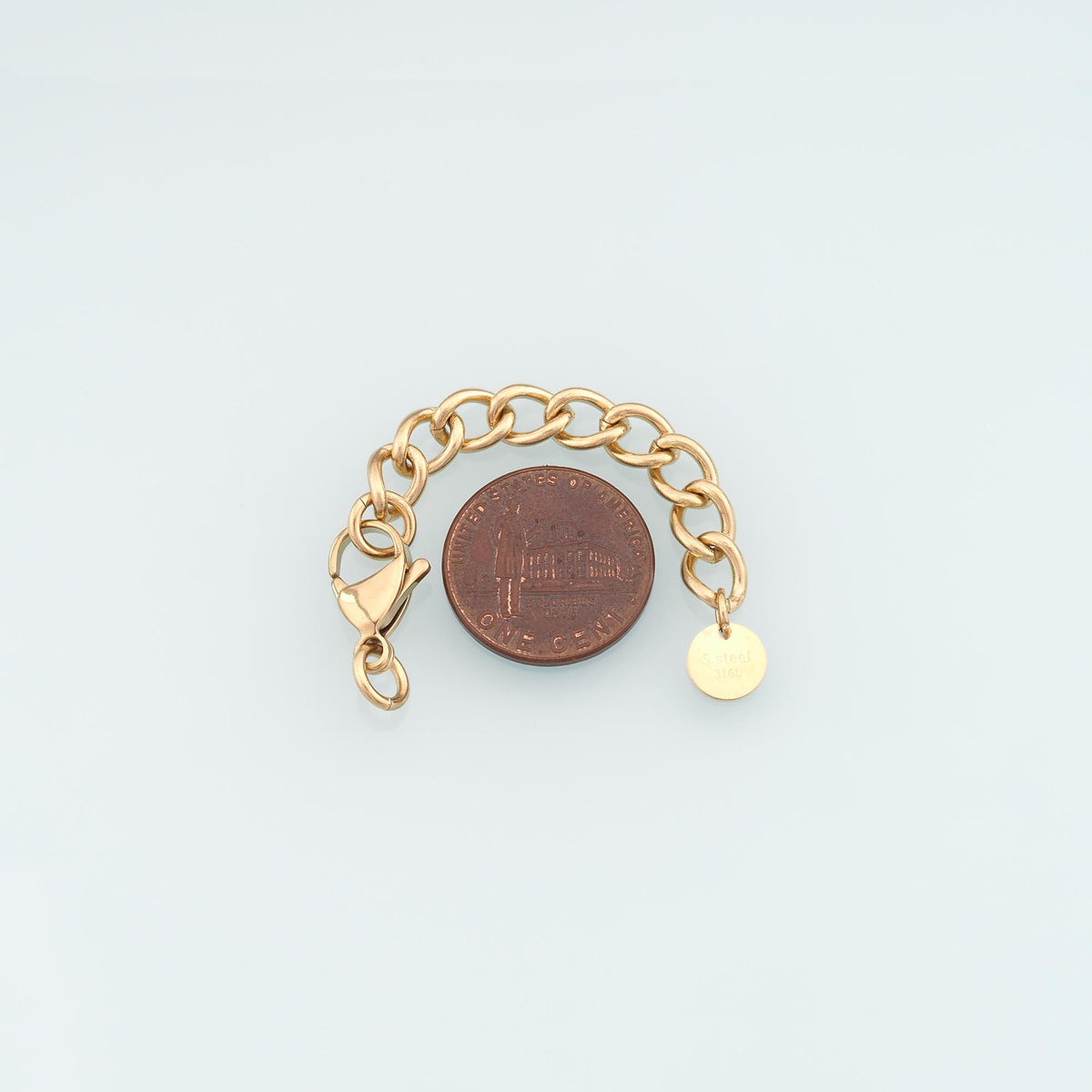 Stainless Lobster Clasp Adjustable Extender Chain ,14k Gold Filled Waterproof Tarnish Findings,DIY Necklace Bracelet Findings