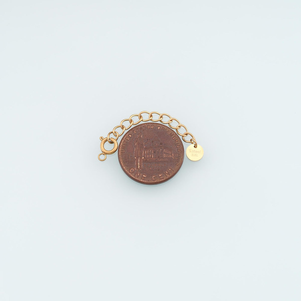 Stainless Spring Ring Clasp Adjustable Extender Chain ,14k Gold Filled Waterproof Tarnish Findings,DIY Necklace Bracelet Find