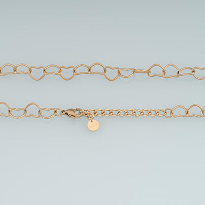 14K Gold Heart Necklace for Jewelry Making