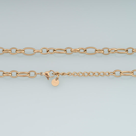 14K Gold Oval Necklace for Jewelry Making