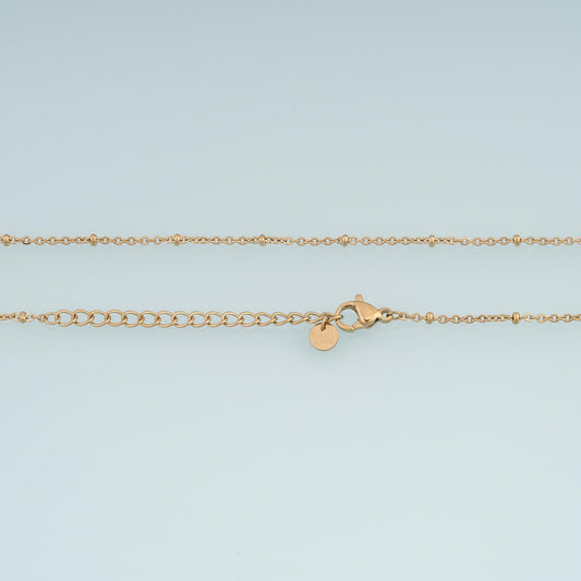 Round Bead Necklace, 14K Gold Filled Waterproof Non Tarnish Necklace,DIY Everyday Layering Necklace