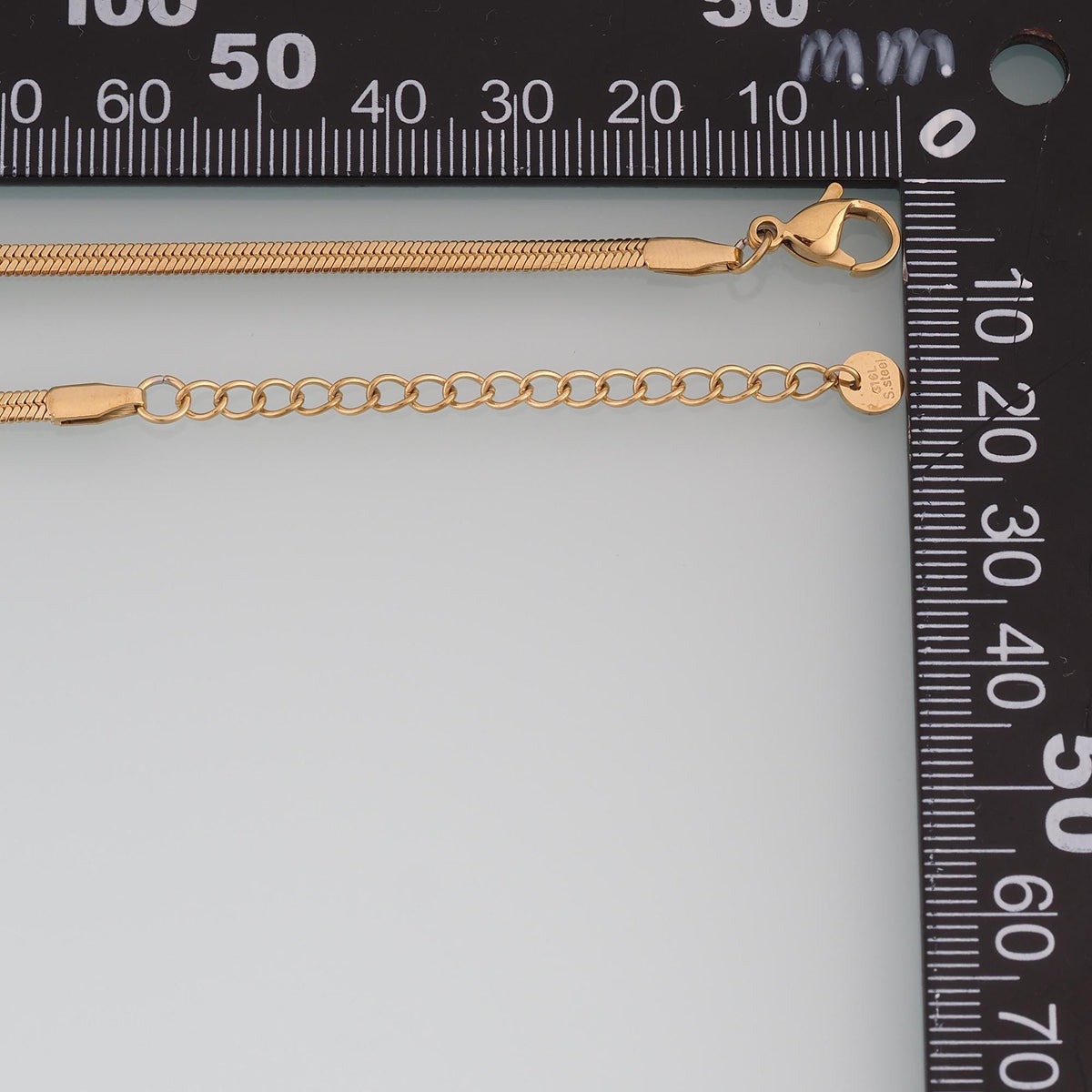 Flat Snake Necklace, 14K Gold Filled Waterproof Non Tarnish Necklace,DIY Everyday Layering Necklace
