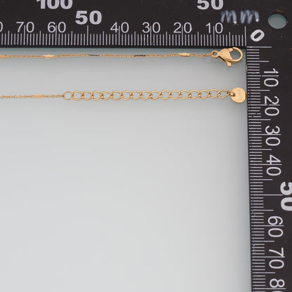 Thin Rectangle Necklace,14K Gold Filled Waterproof Non Tarnish Necklace,DIY Everyday Layering Necklace