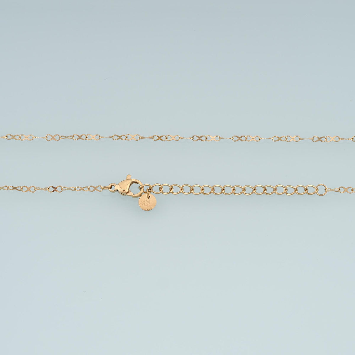 Fine Infinity Link Necklace,14K Gold Filled Waterproof Non Tarnish Necklace,DIY Everyday Layering Necklace