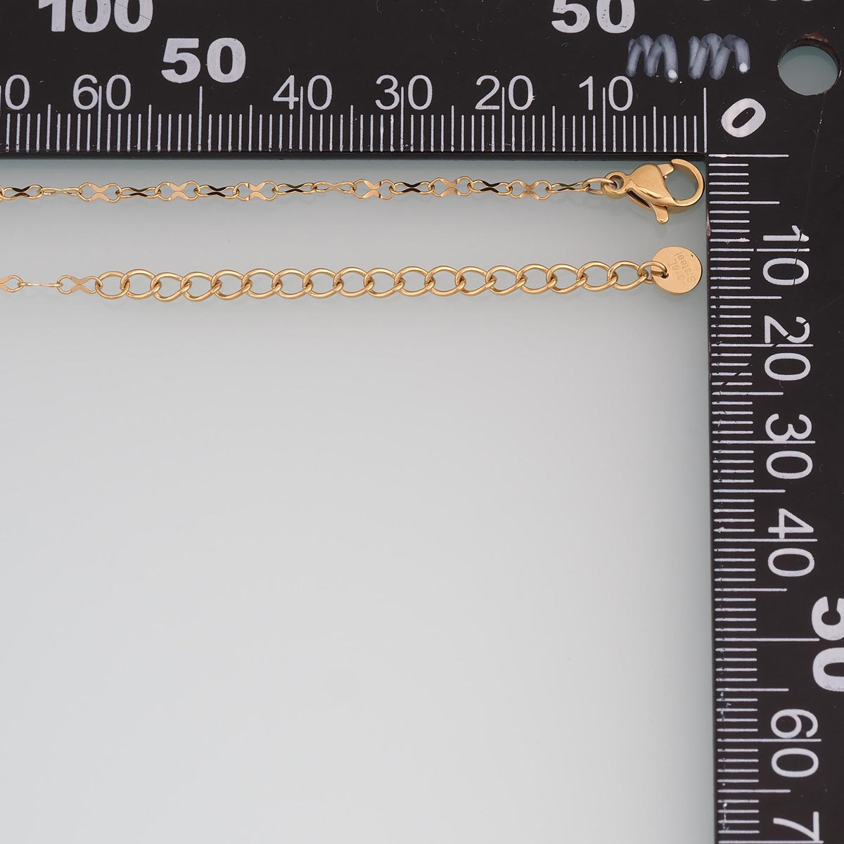 Fine Infinity Link Necklace,14K Gold Filled Waterproof Non Tarnish Necklace,DIY Everyday Layering Necklace