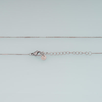 Rectangle Necklace,14K Gold Filled Waterproof Non Tarnish Necklace,DIY Everyday Layering Necklace