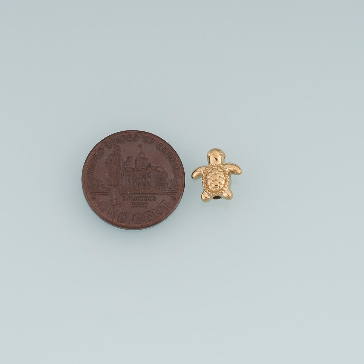 Turtle Spacer Beads Pendant,14K Gold Filled Spacer Beads Charm DIY Charm for Necklace Bracelet Making