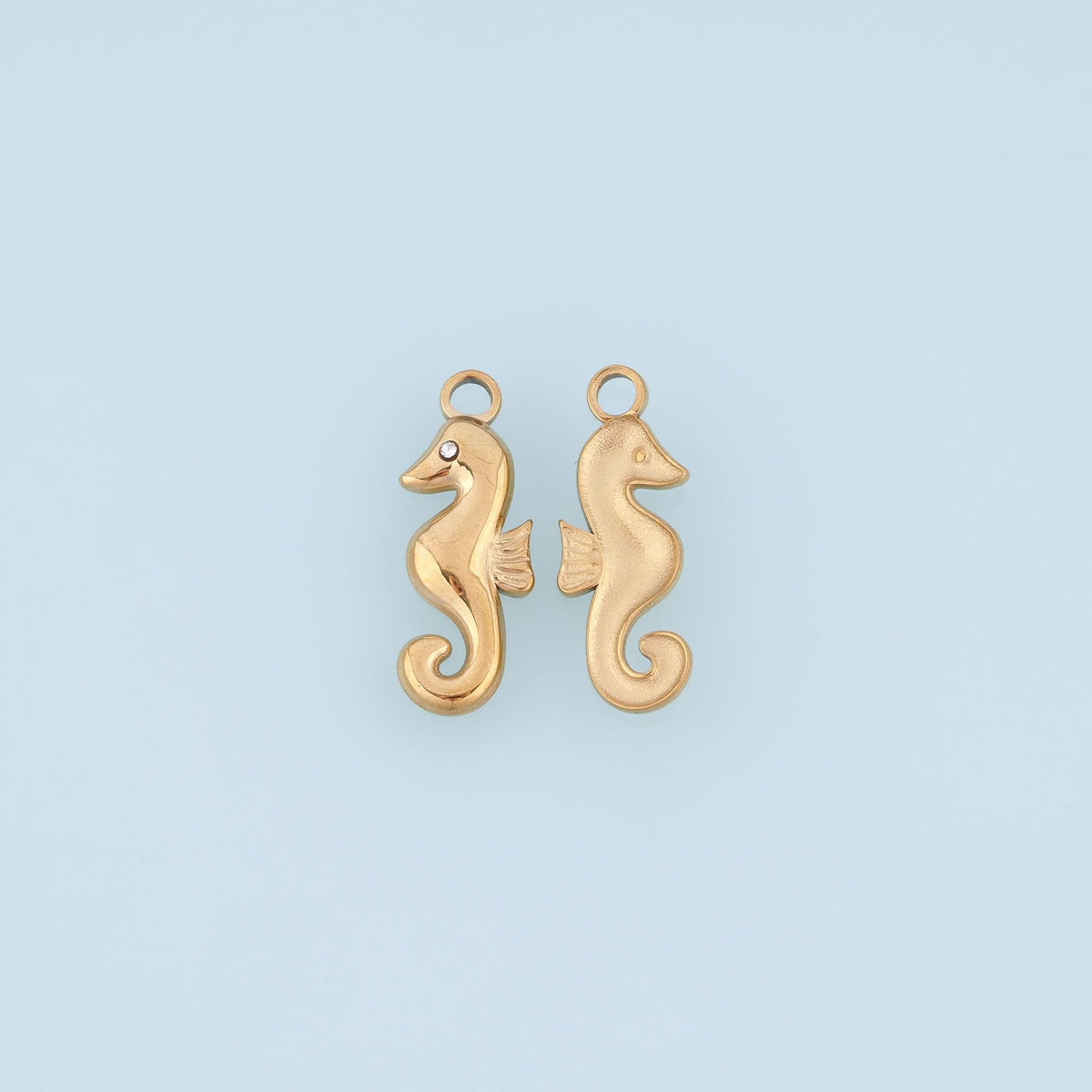 CZ Seahorse Pendant,14K Gold Filled Ocean Charm DIY Charm for Necklace Bracelet Making