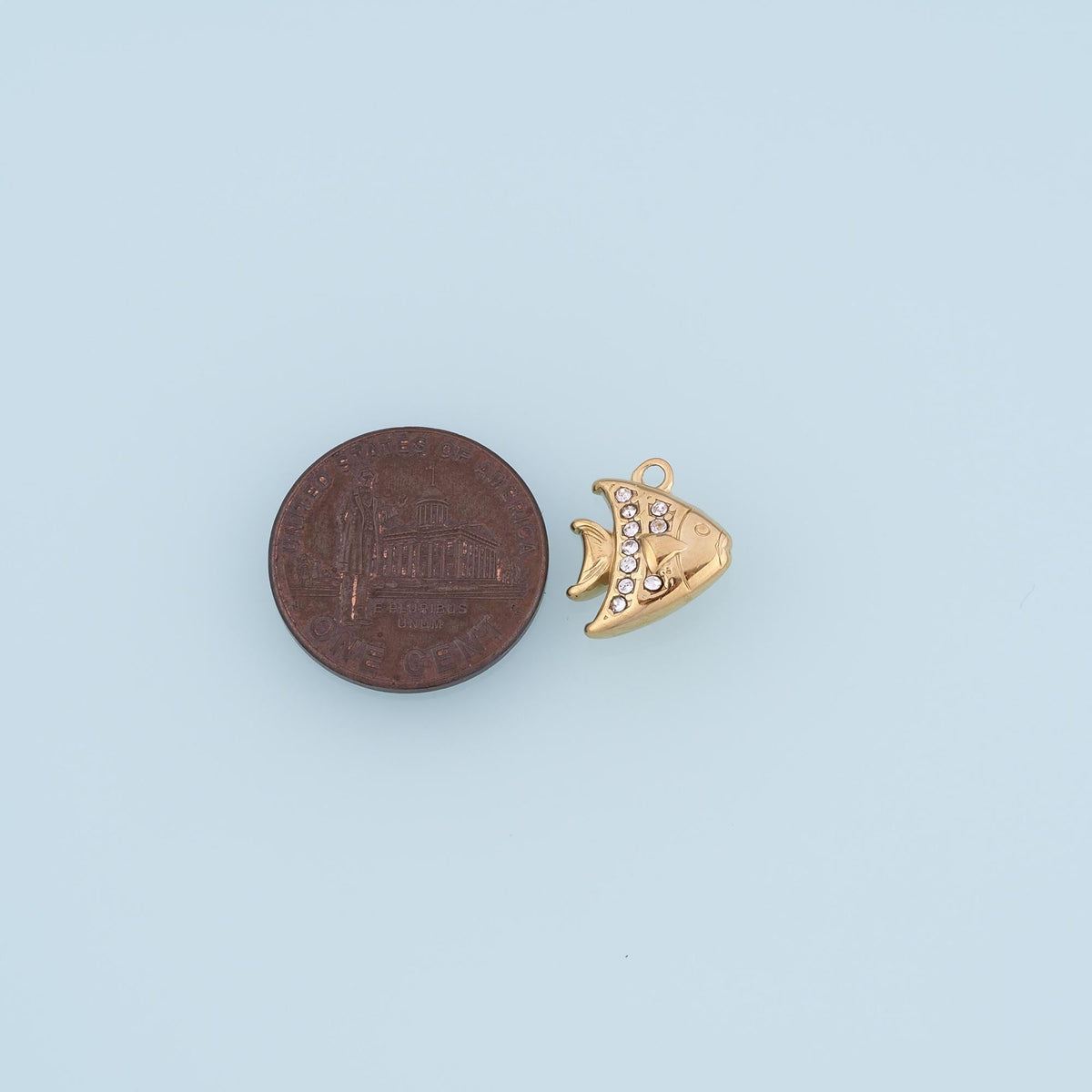 14K Gold Cat Charm Pendant for Jewelry Making