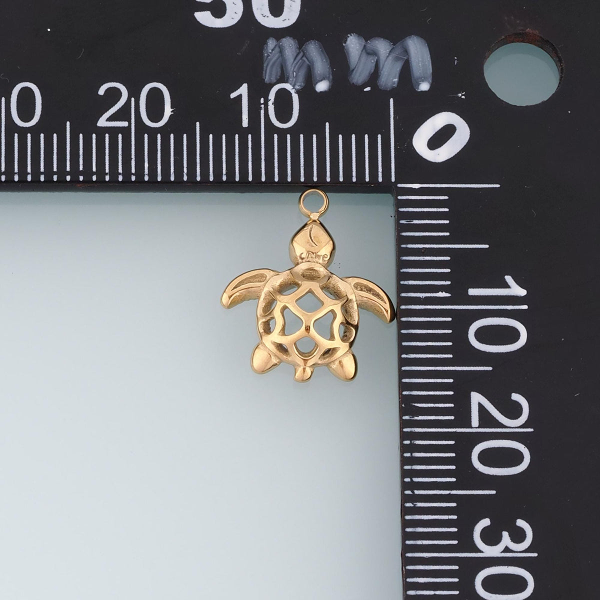 Cutout Turtle Pendant,14K Gold Ocean Beach Charm DIY Charm for Necklace Bracelet Making
