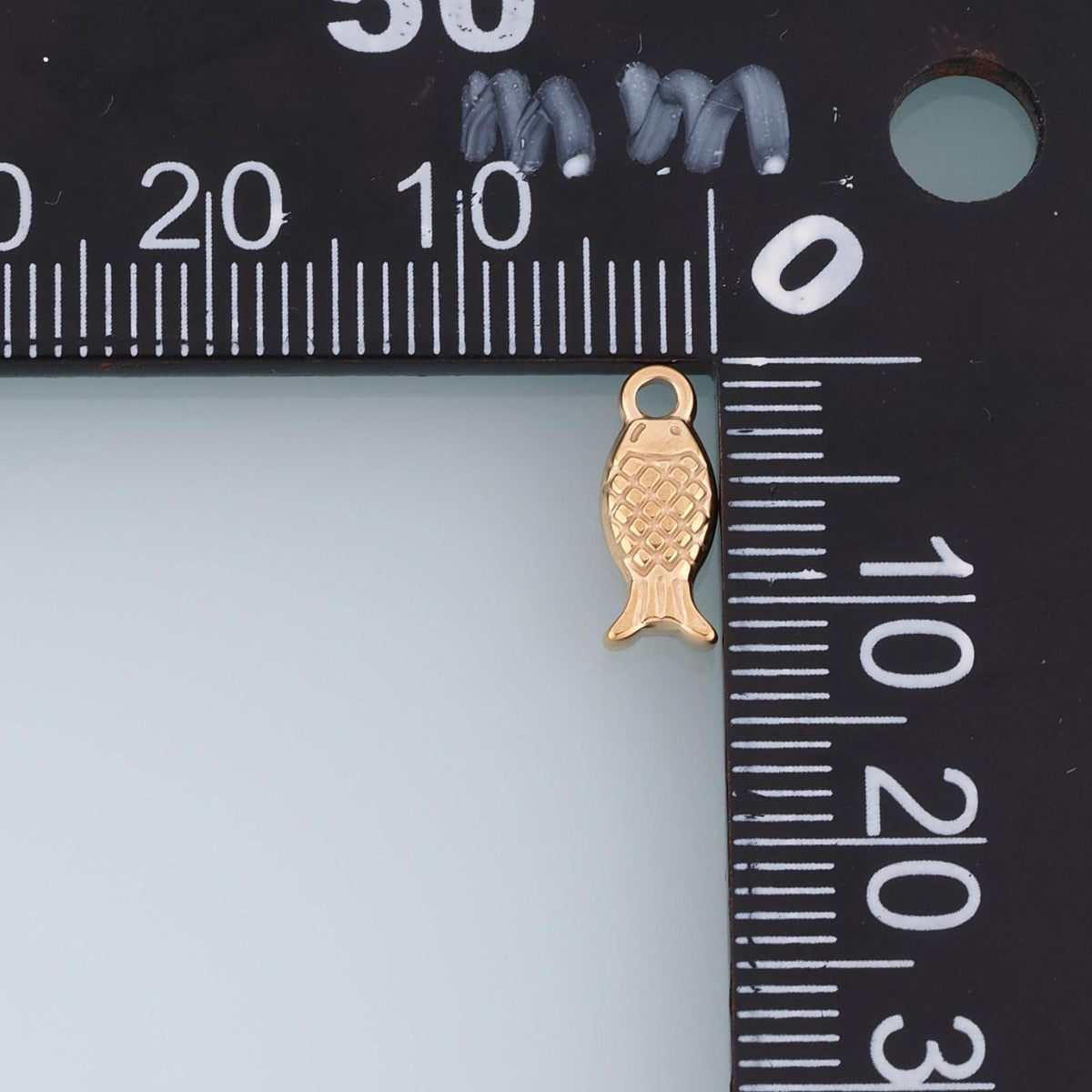 Fish Pendant,14K Gold Ocean Animal Charm DIY Charm for Necklace Bracelet Making