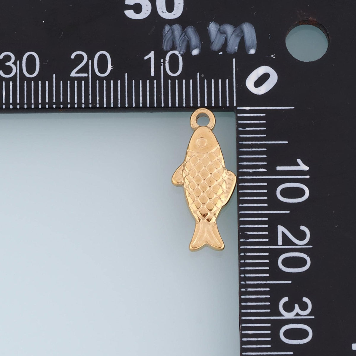 Fish Pendant,14K Gold Natural Marine Style Charm DIY Charm for Necklace Bracelet Making