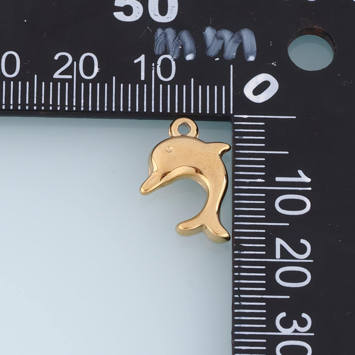 Dolphin Pendant,14K Gold Ocean Animal Charm DIY Charm for Necklace Bracelet Making