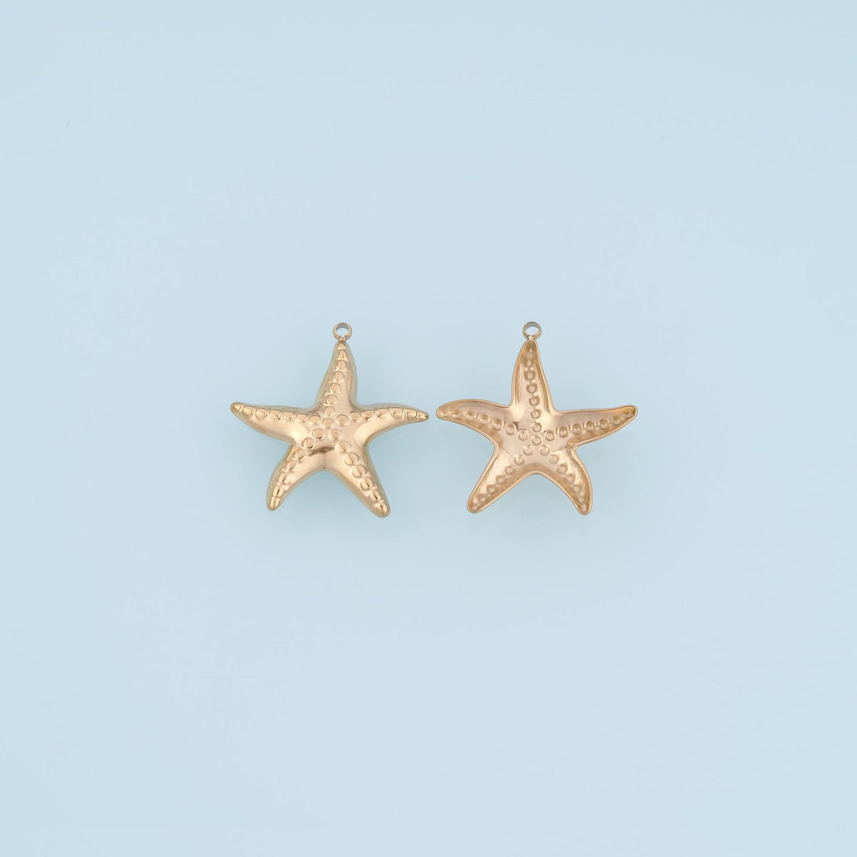 Midline Polka Dot Starfish Pendant,14K Gold Minimalist Charm DIY Charm for Necklace Bracelet Making