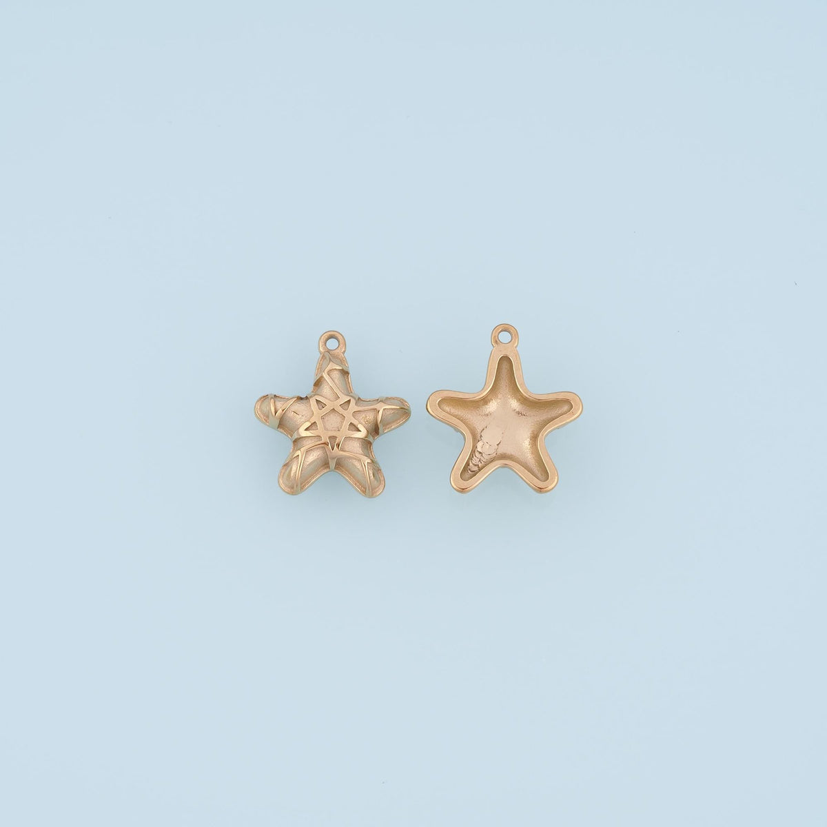 Grid Starfish Pendant,14K Gold Minimalist Charm DIY Charm for Necklace Bracelet Making