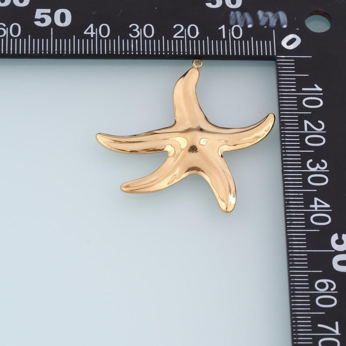 Arc Smooth Surface Starfish Pendant,14K Gold Minimalist Charm DIY Charm for Necklace Bracelet Making