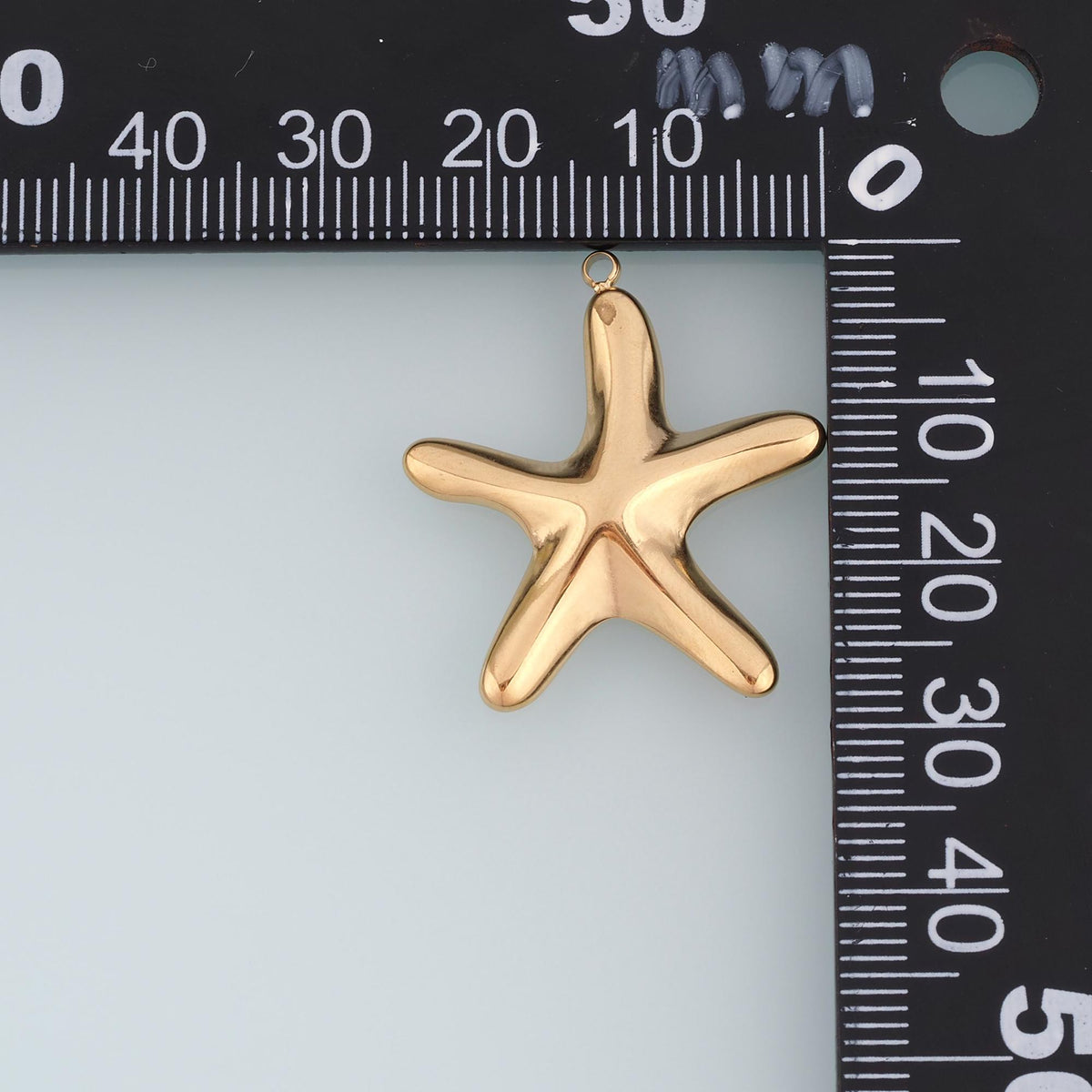 Rounded Smooth Surface Starfish Pendant,14K Gold Minimalist Charm DIY Charm for Necklace Bracelet Making